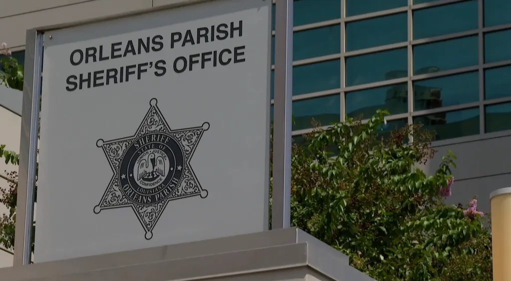 Sign for the Orleans Parish Sheriff's Office.