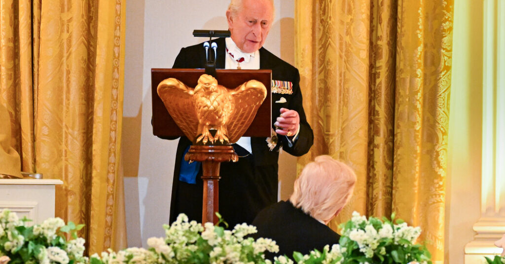 At State Dinner, King Charles Charms the Court of Trump