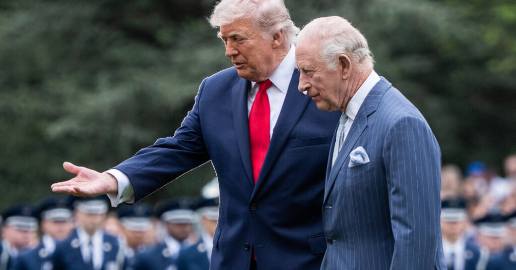 Trump Hosts Charles, a King and, Perhaps, His Cousin