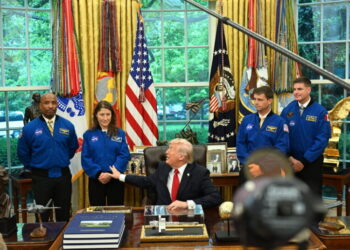 ‘A Lot of Rocket’: Trump Celebrates Artemis II Astronauts at the White House