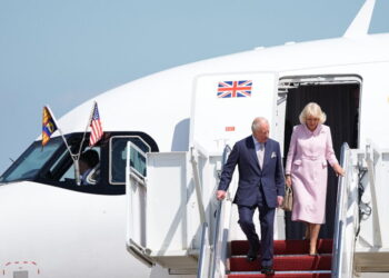 Charles, Camilla and a Pooh Gift for the N.Y. Public Library