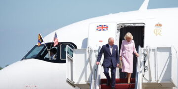 Charles, Camilla and a Pooh Gift for the N.Y. Public Library