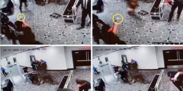 Video shows moment Secret Service officer fired at correspondents’ dinner suspect