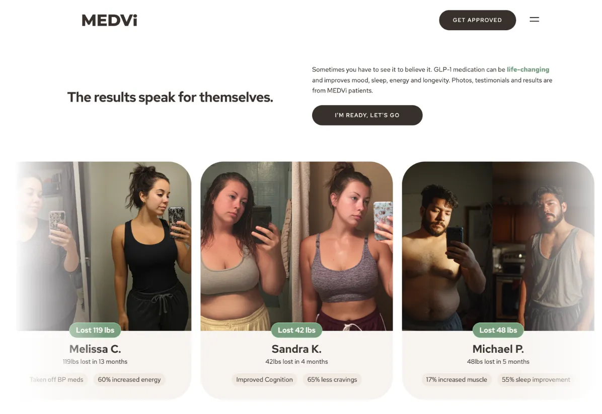 Alleged Medvi customers featured in deepfaked before-and-after images of faux weight loss transformations