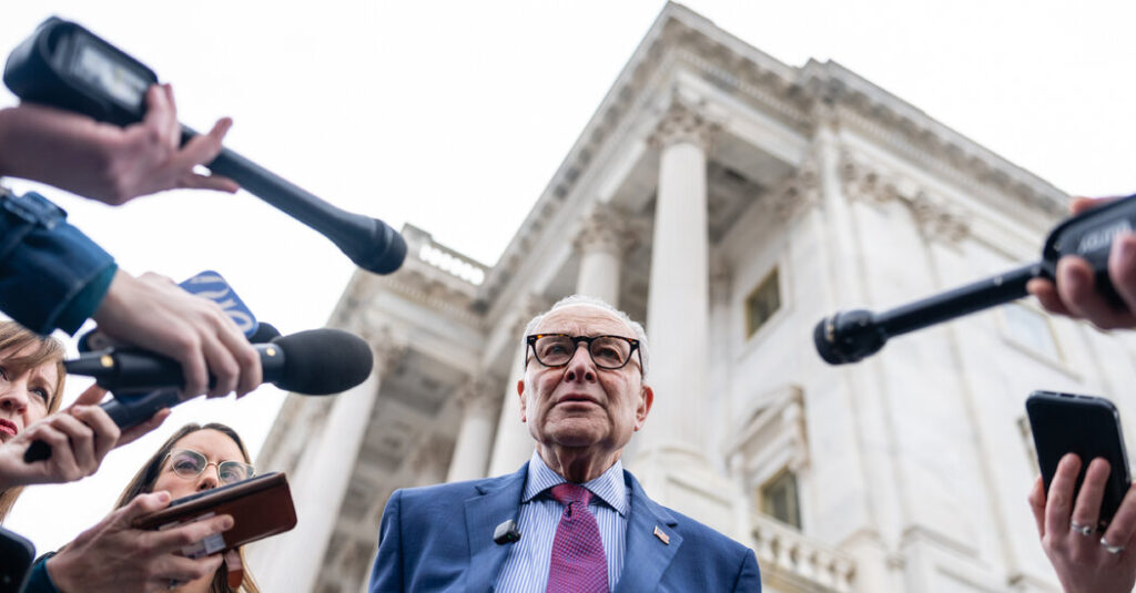 Mills Exit Is a Blow to Schumer as Democrats Question His Strategy