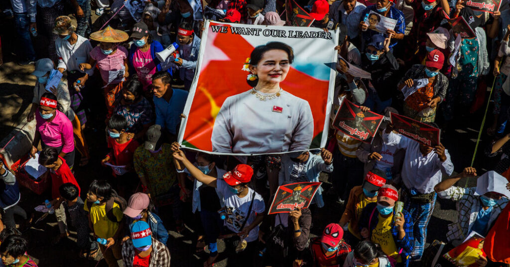 Myanmar’s Junta Moves Daw Aung San Suu Kyi From Prison to House Arrest