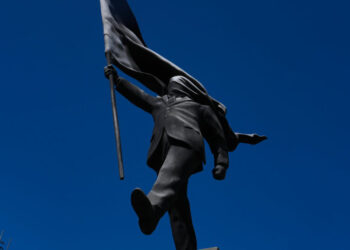 New Banksy Statue Causes Stir in Central London