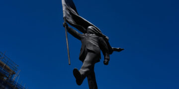 New Banksy Statue Causes Stir in Central London