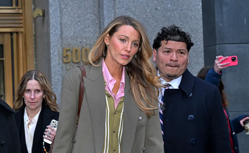 Blake Lively leaving federal court.