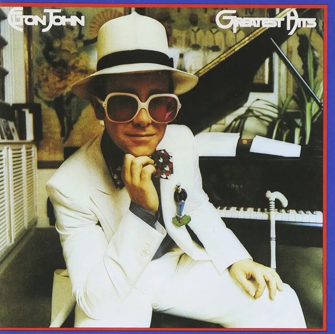 elton john greatest hits album cover