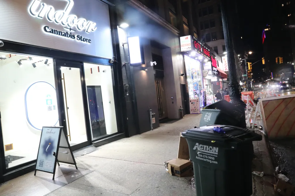 The 18-year-old victim was attacked around 9:23 p.m. near West 39th Street and 8th Avenue, cops said.