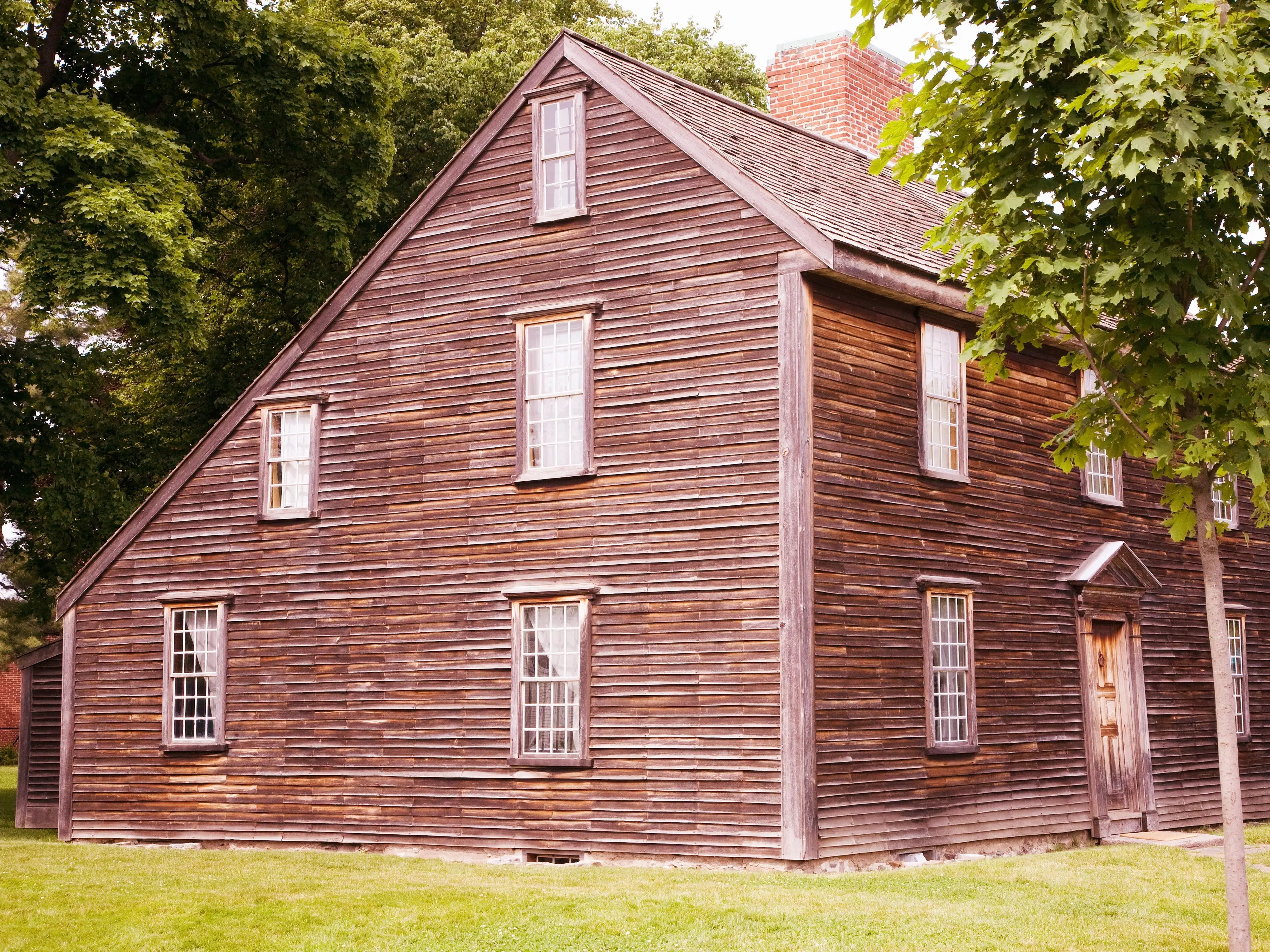 The home John Adams was born in.
