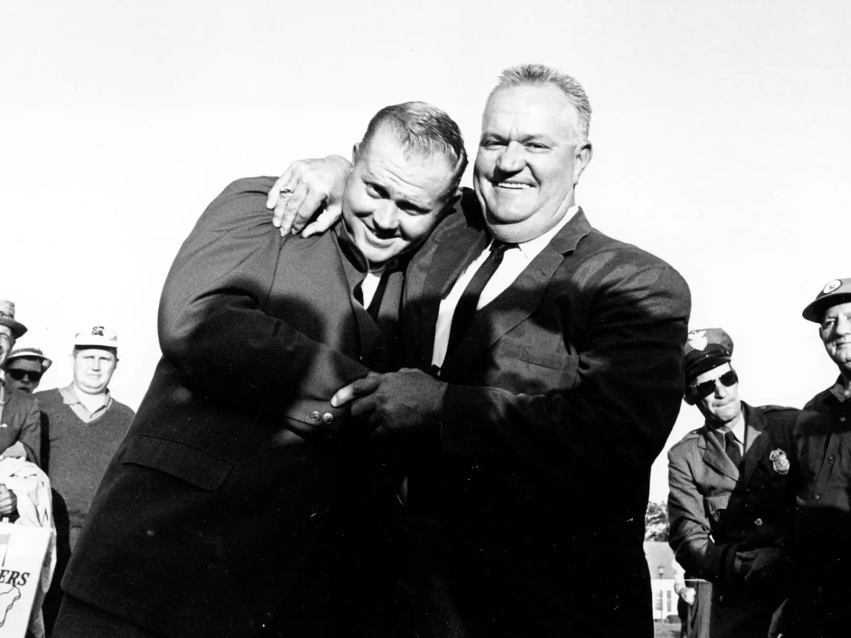 Jack Nicklaus and his dad, 1963 Masters