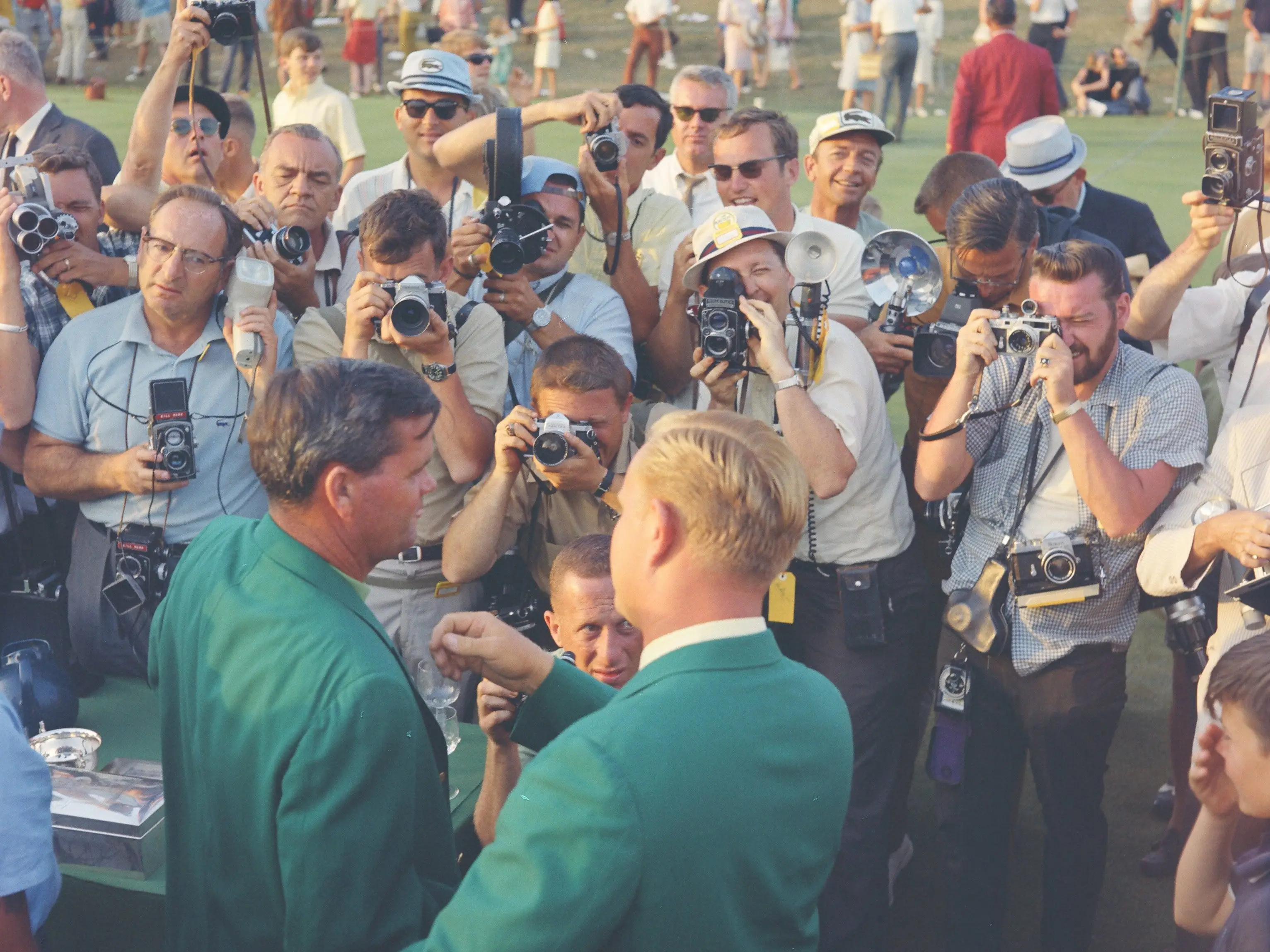 Gay Brewer Jr and Jack Nicklaus 1967 Masters