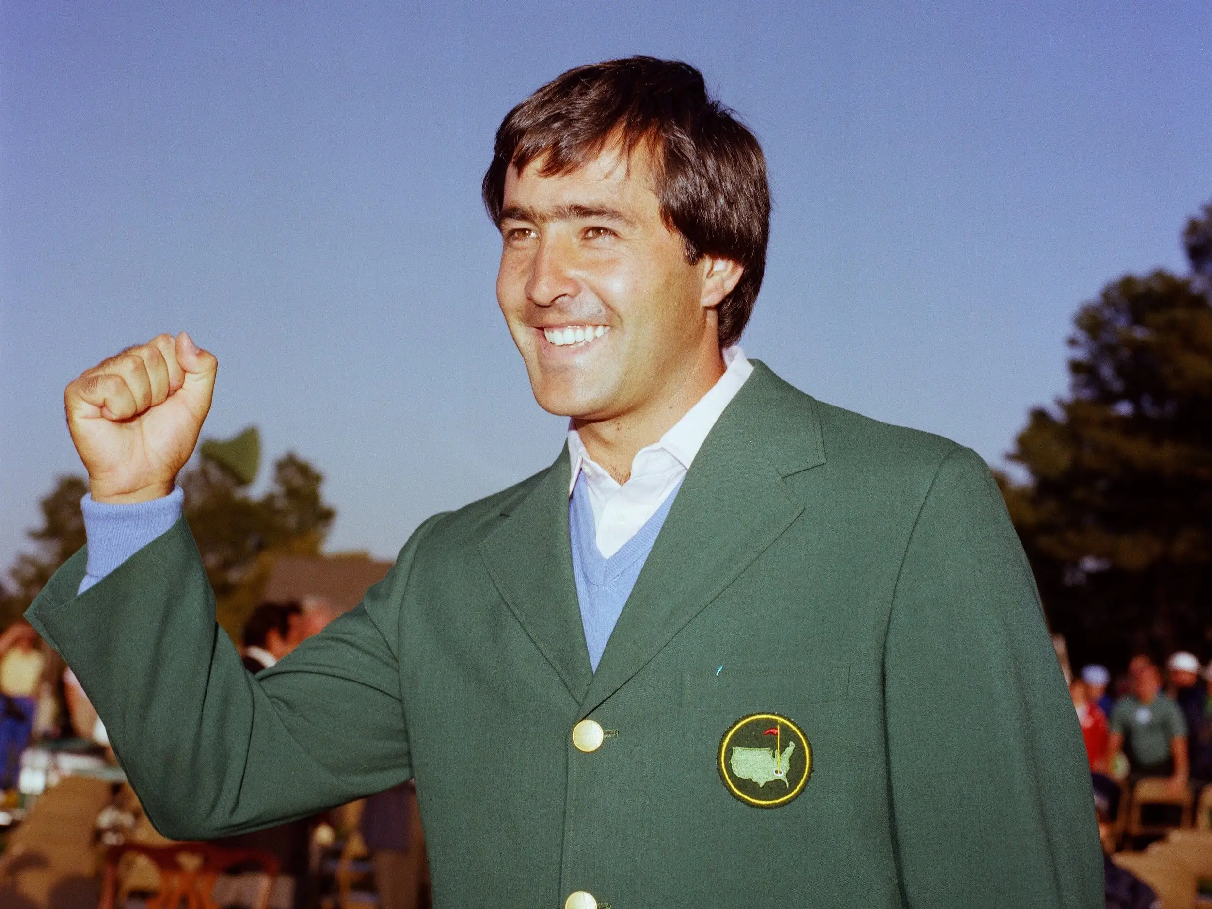 Champion Seve Ballesteros at the Presentation Ceremony of the 1983 Masters Tournament