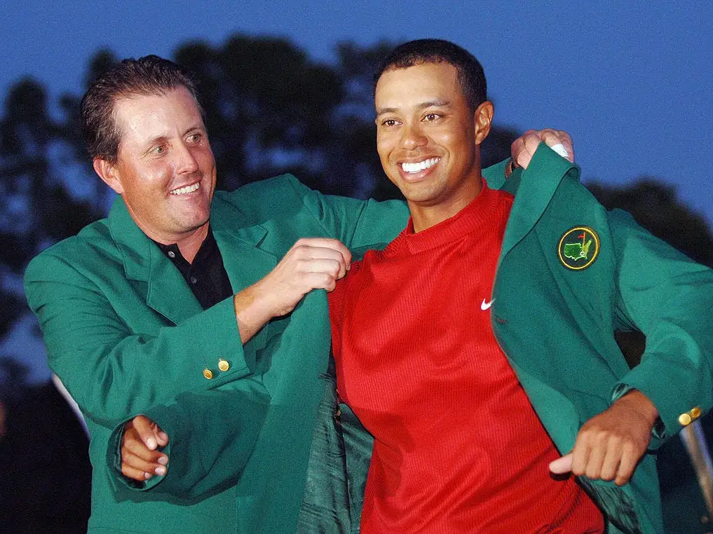 Phil Mickelson and Tiger Woods