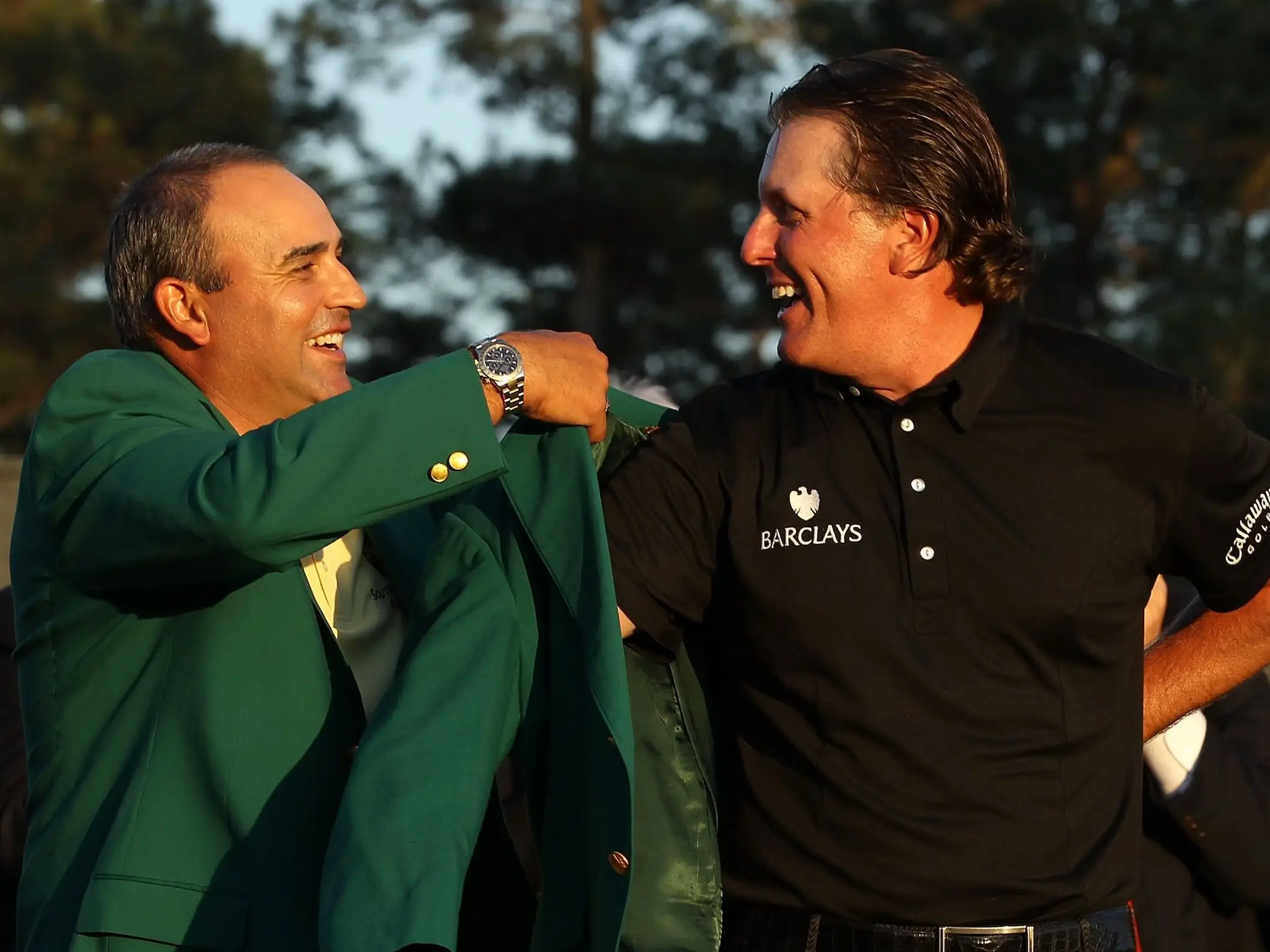 Angel Cabrera, Phil Mickelson, 2010 Masters