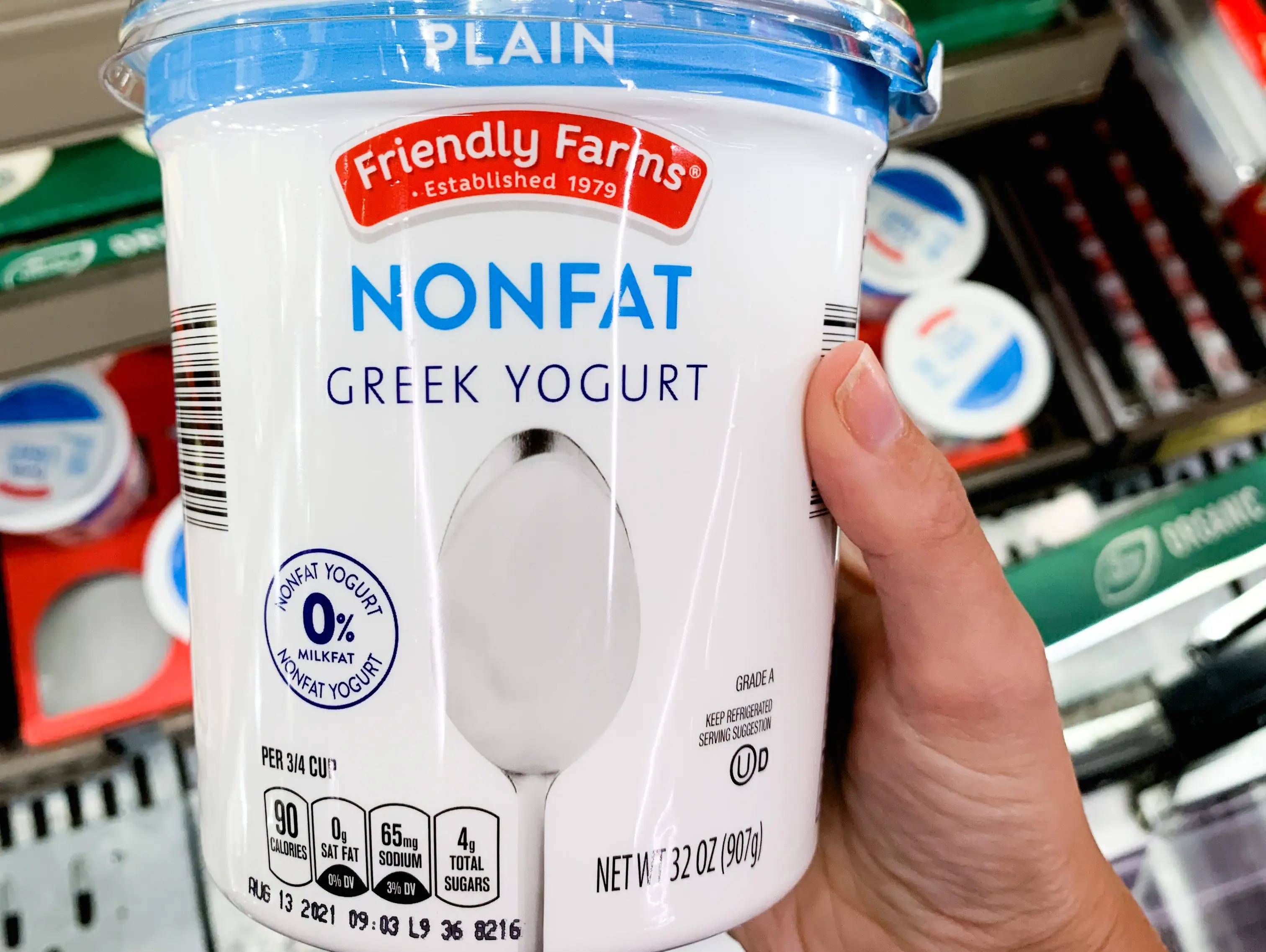 Aldi Friendly Farms nonfat Greek Yogurt