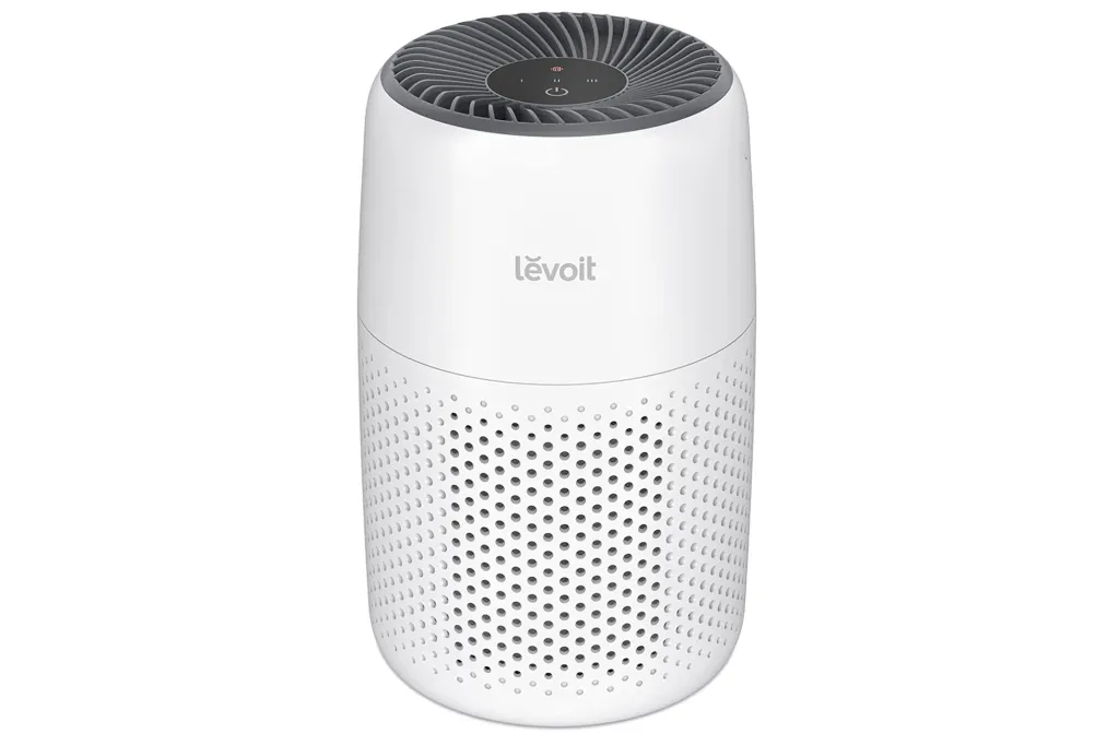 A small white air purifier
