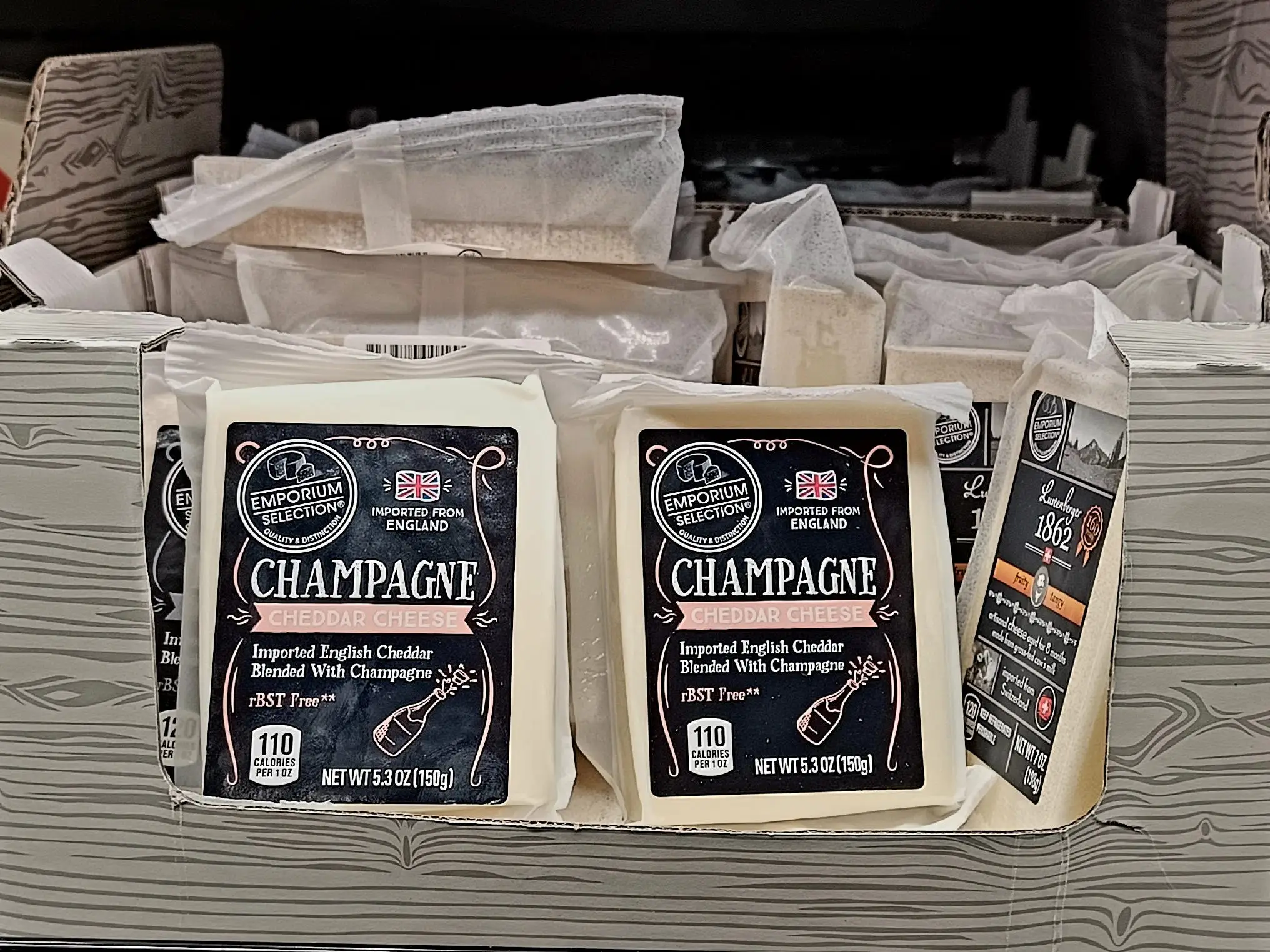 Champagne cheddar at Aldi