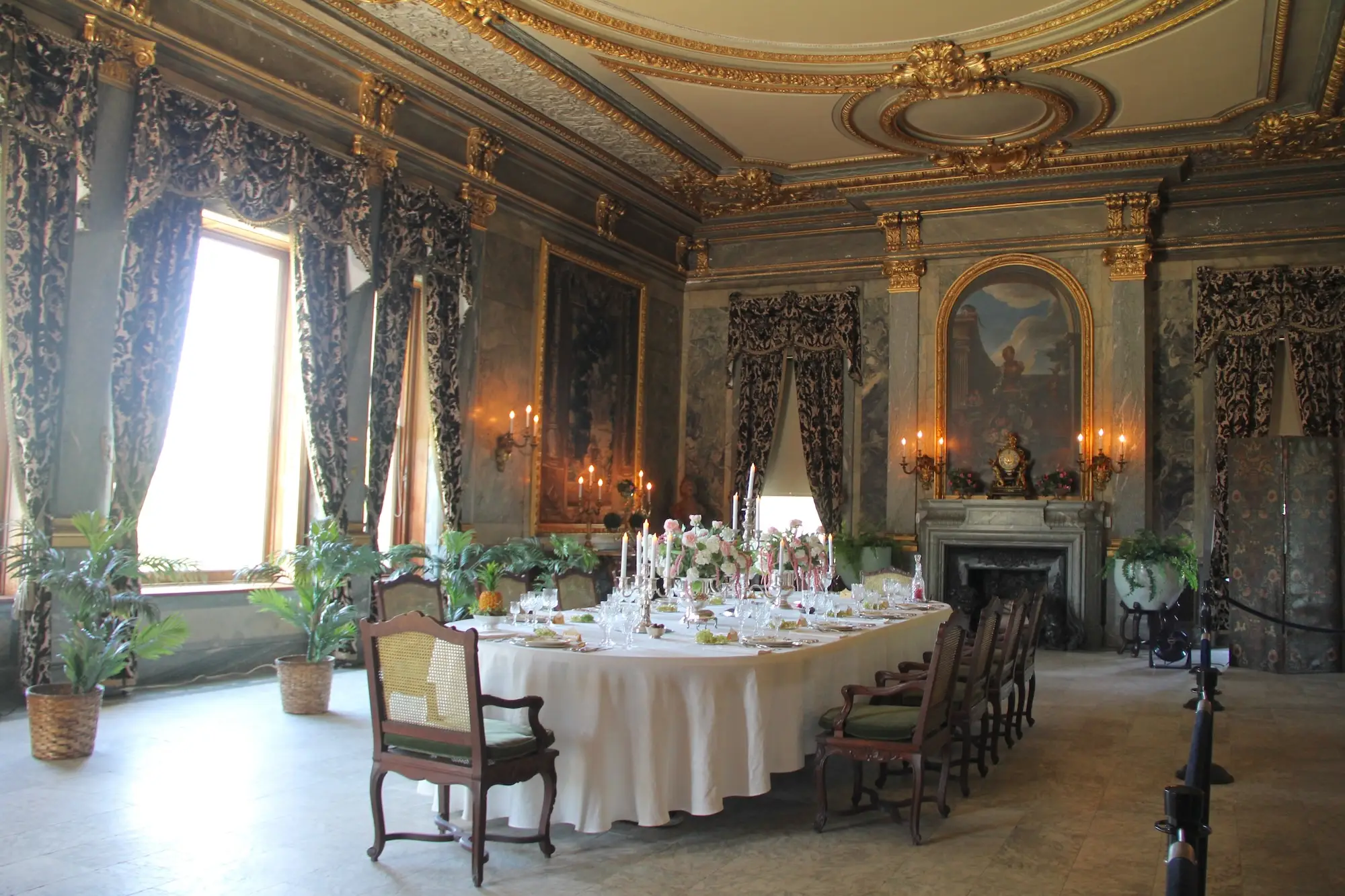 The dining room at Staatsburgh.