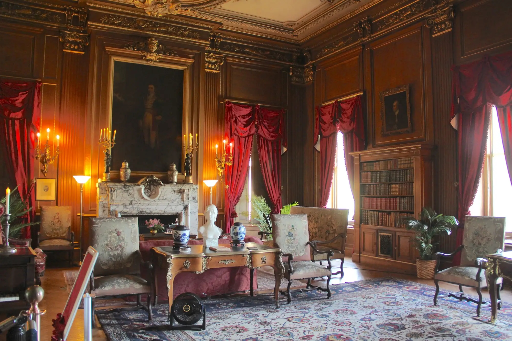 The library at Staatsburgh.