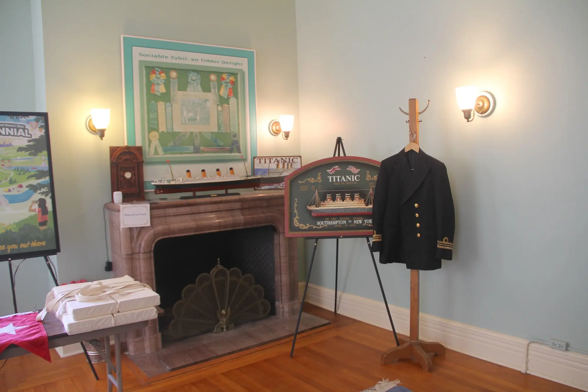 A Titanic display at Staatsburgh.