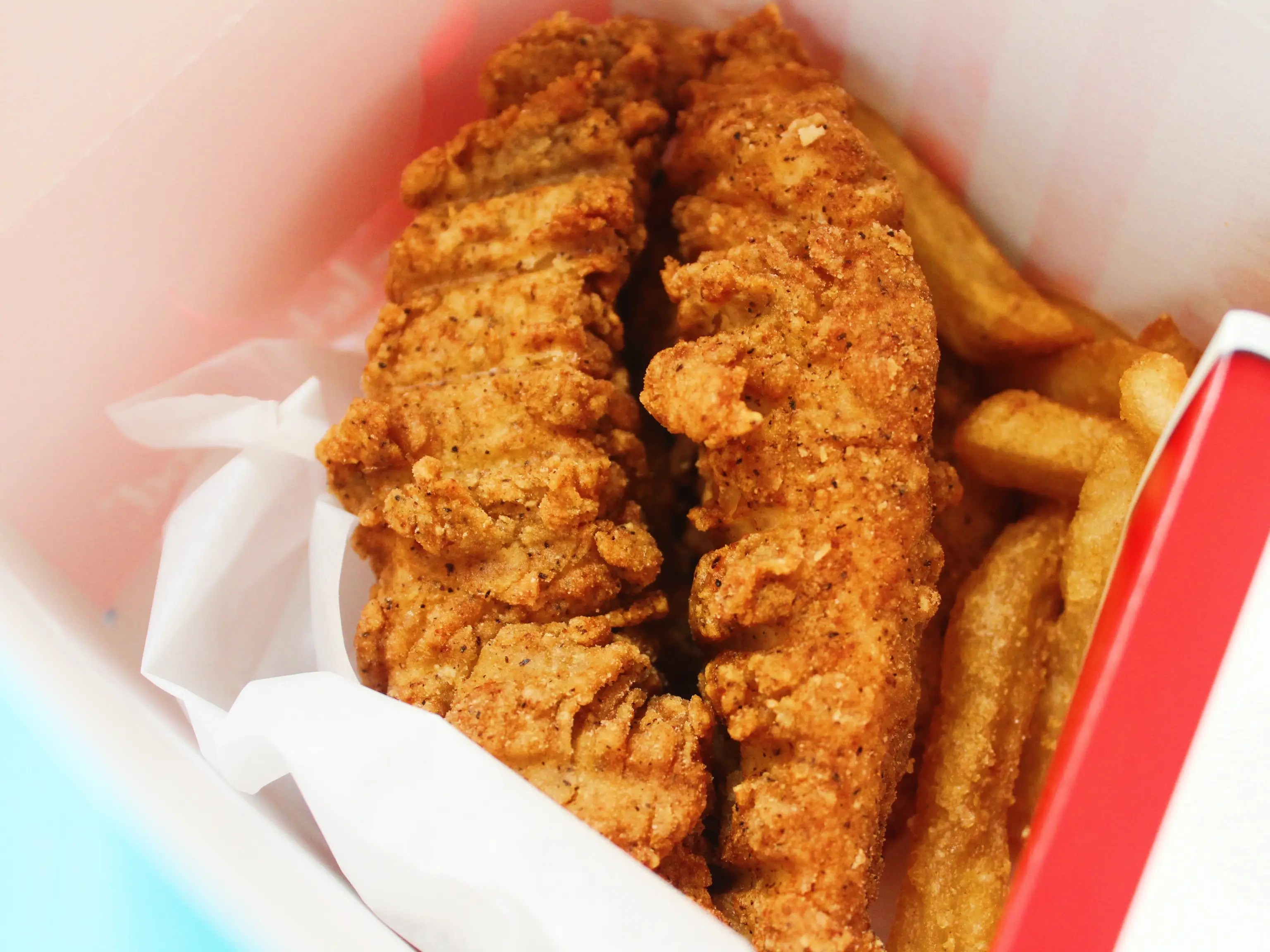 kfc chicken tenders in a box