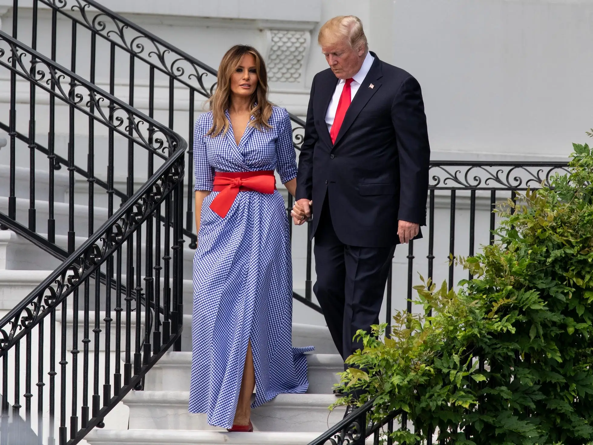 Melania and Donald Trump in July 2018.