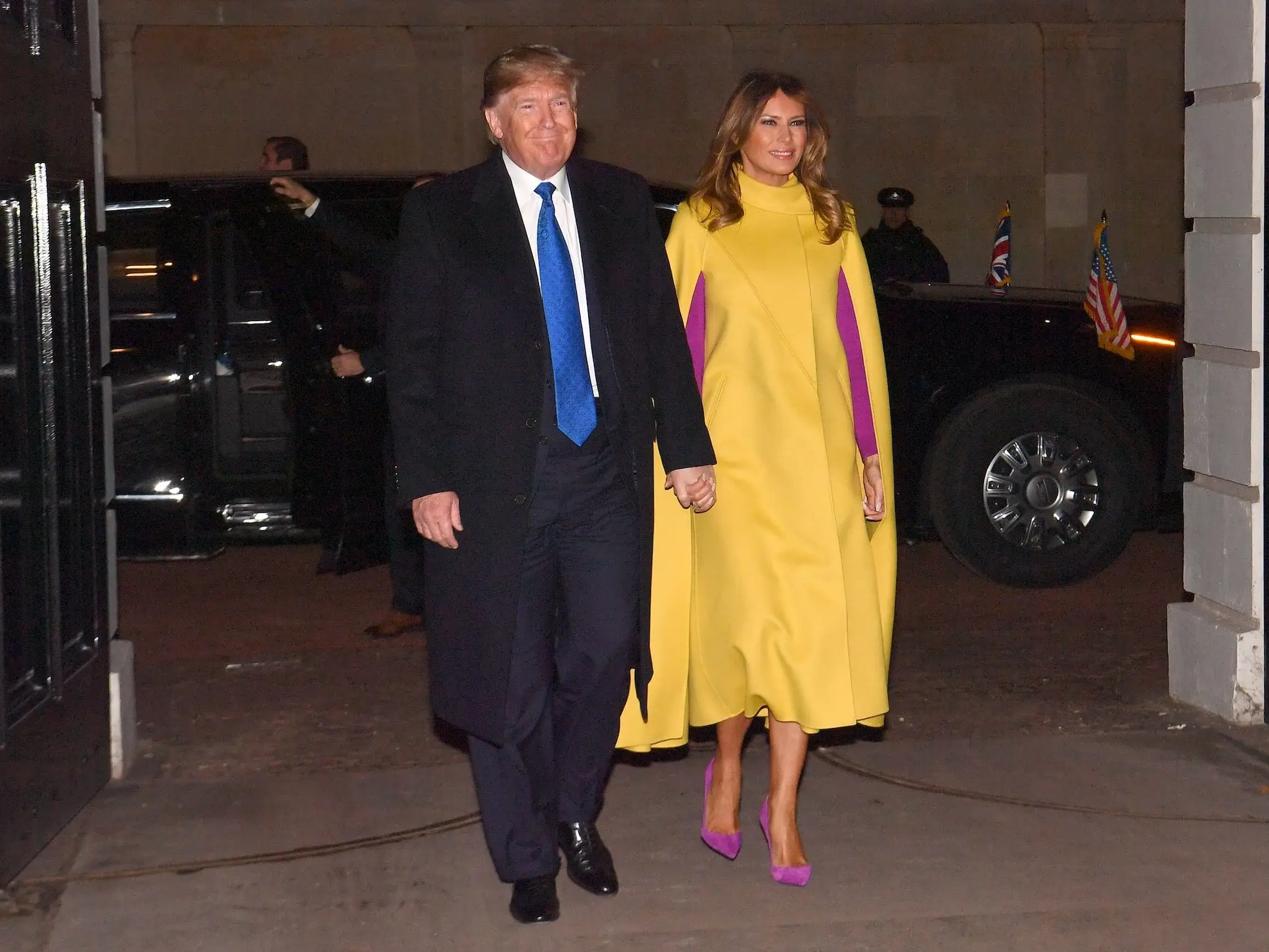 Donald and Melania Trump in December 2019.