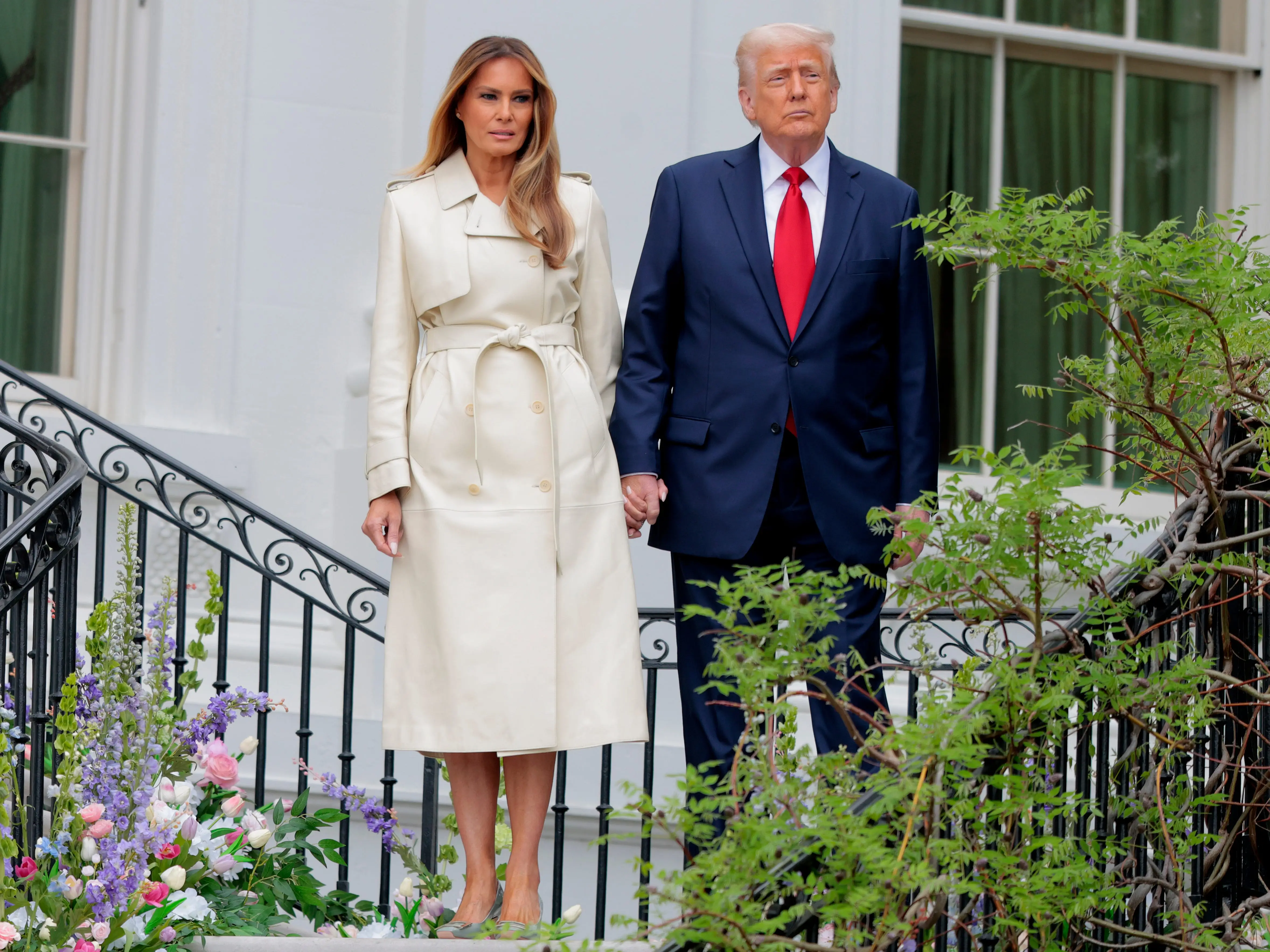 The Trumps at the 2025 Easter celebration at the White House.