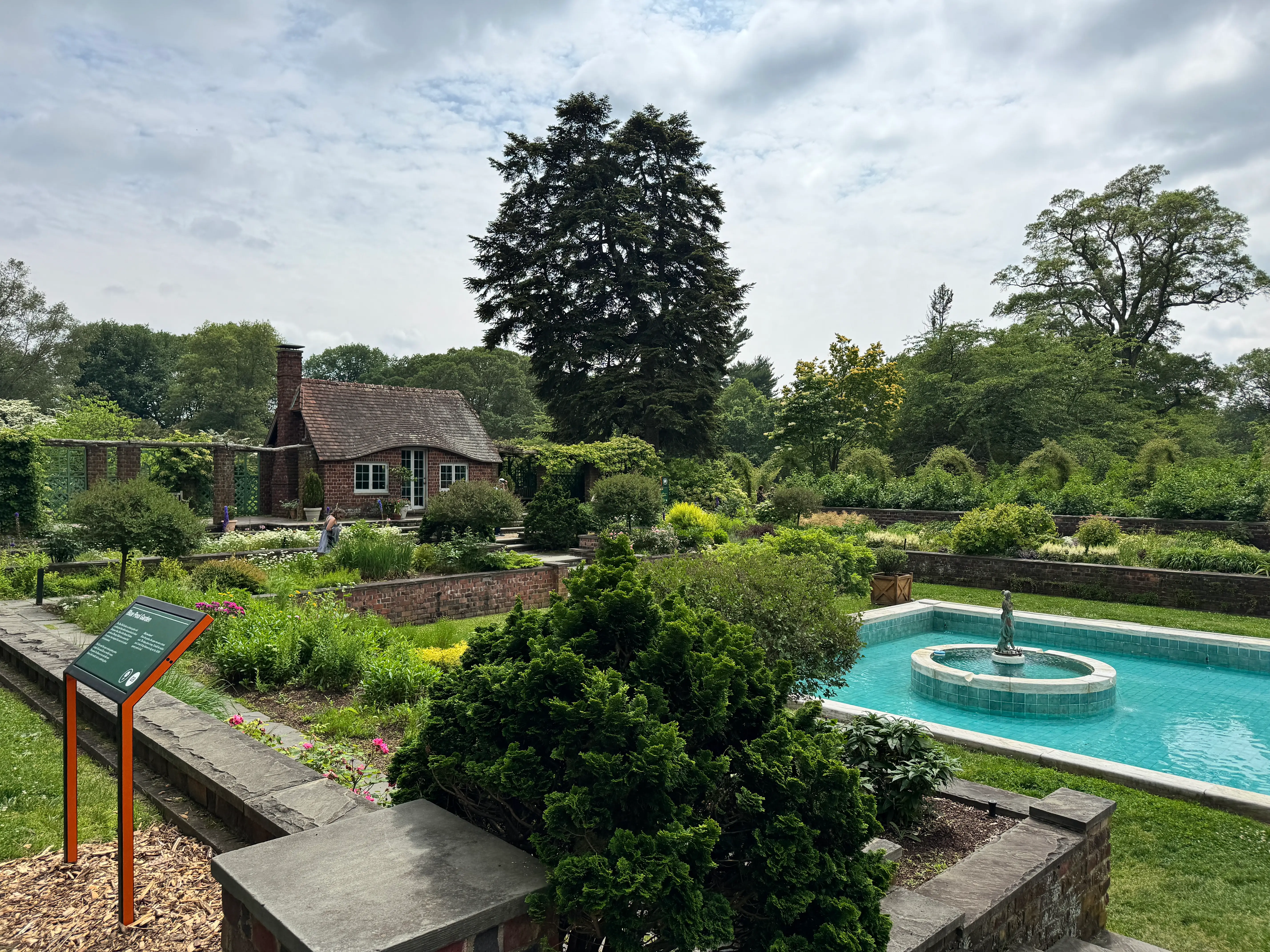 backyard and tea house