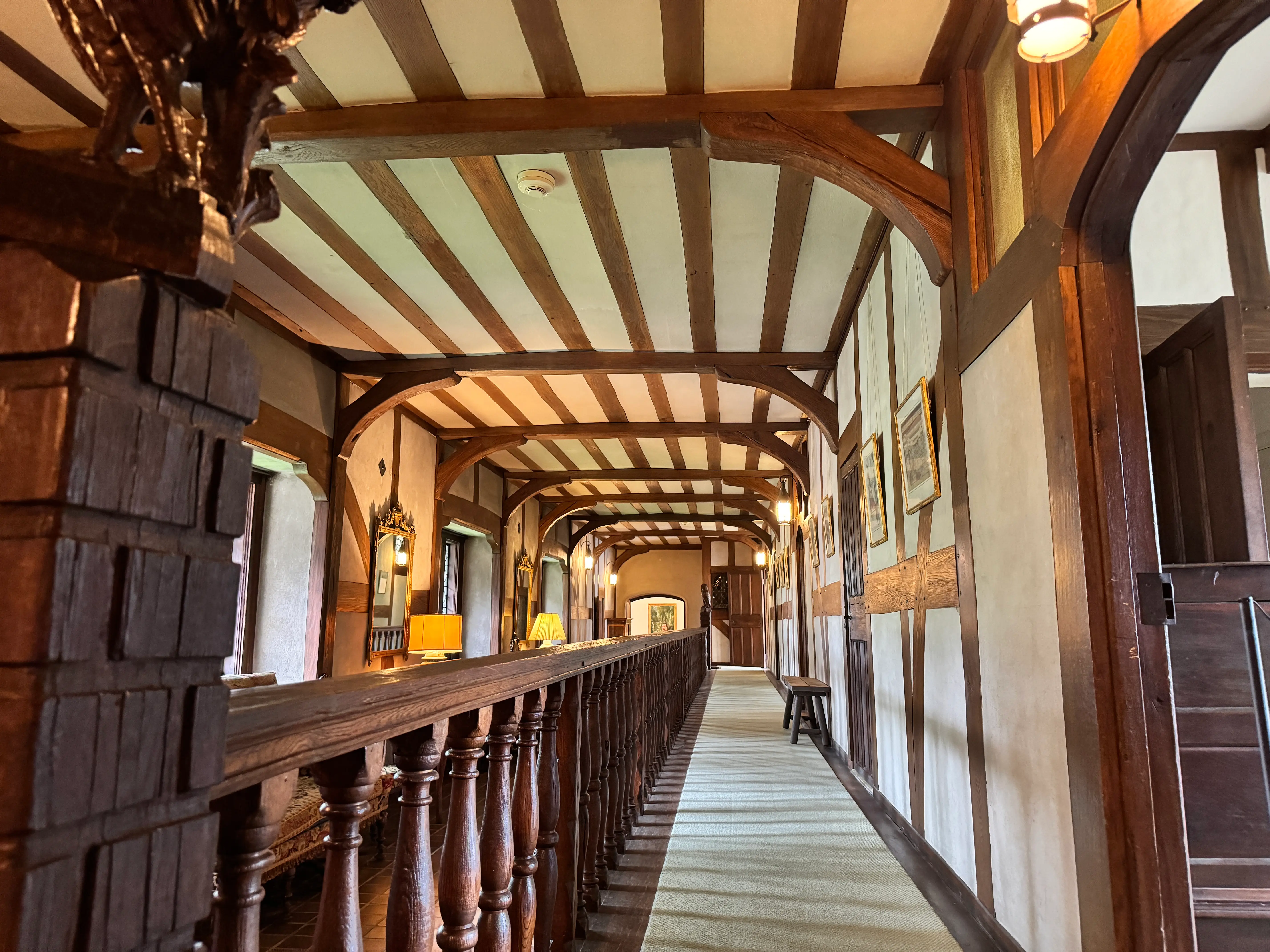 upstairs corridor at coe hall