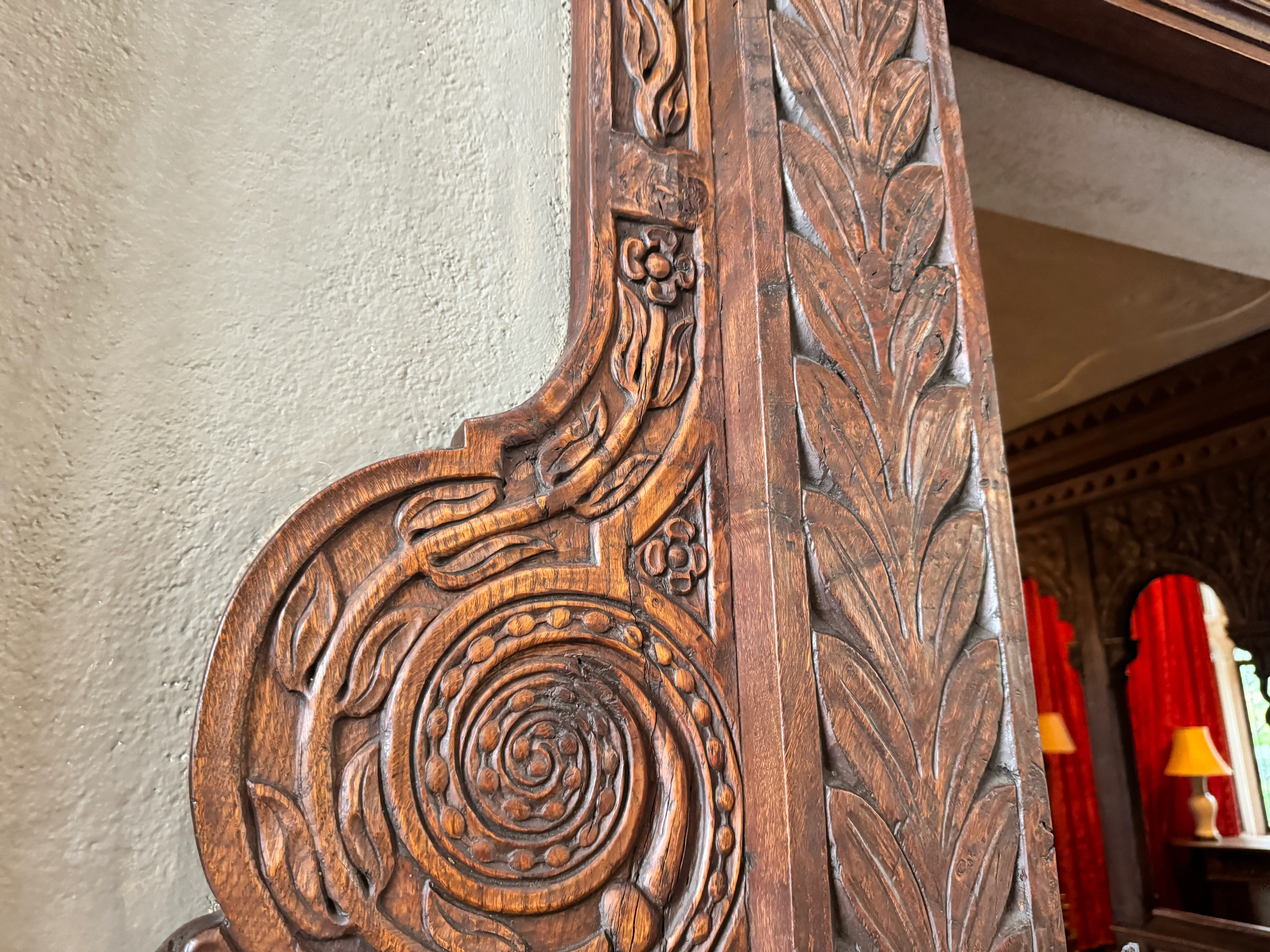 flower woodworking detail coe hall