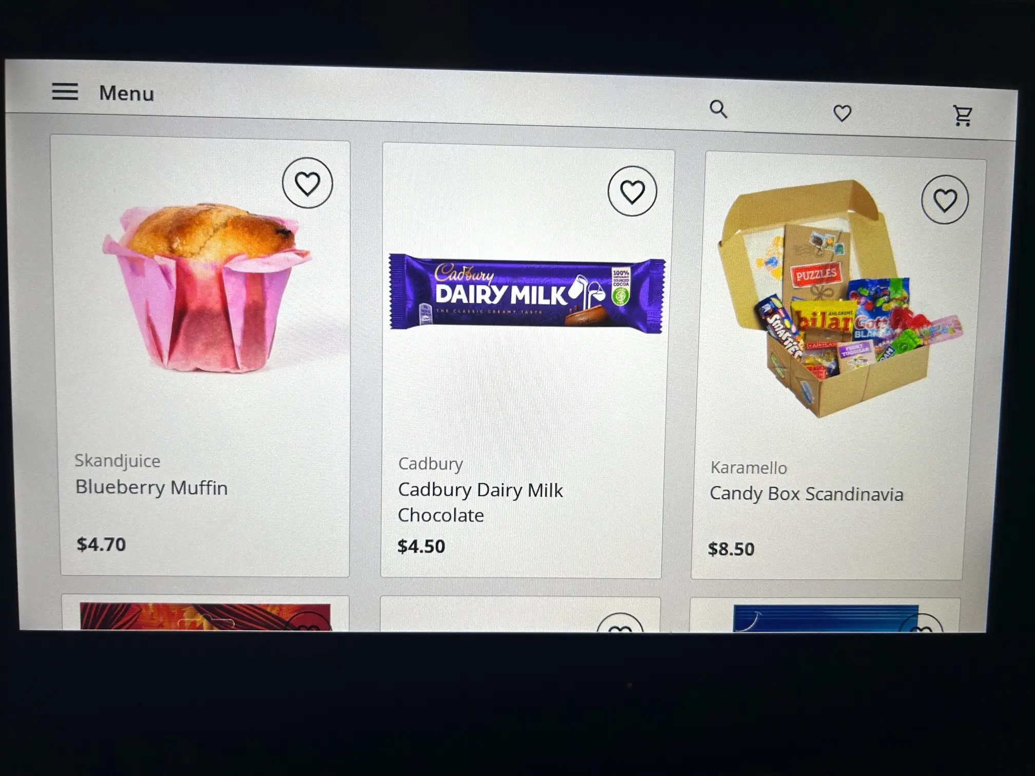 Snacks available on Norse Atlantic Airways flight