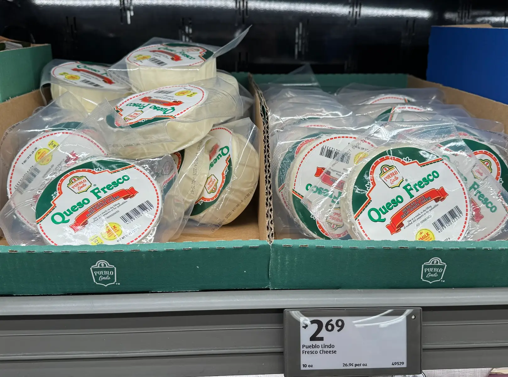 Pueblo Lindo queso fresco from Aldi.