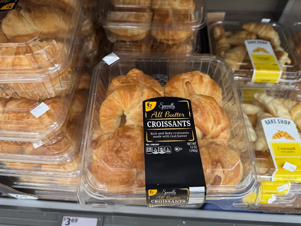 All butter croissants from Aldi.
