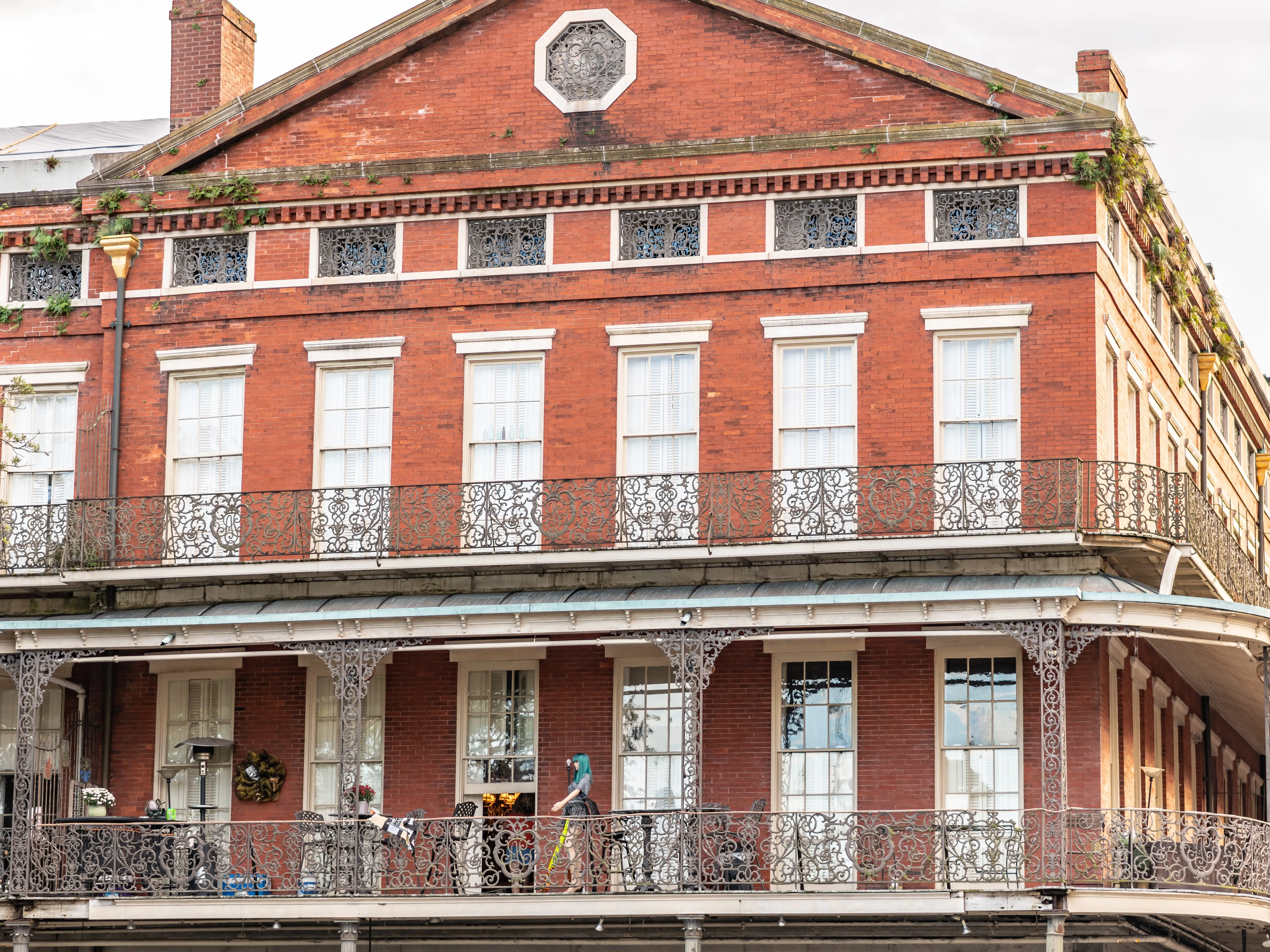 The Pontalba Buildings, which make up two sides of New Orleans' Jackson Square, are emblematic of the French Quarter. Some of the residences on the upper floors are thought to be the oldest continuously-rented apartments in the country.