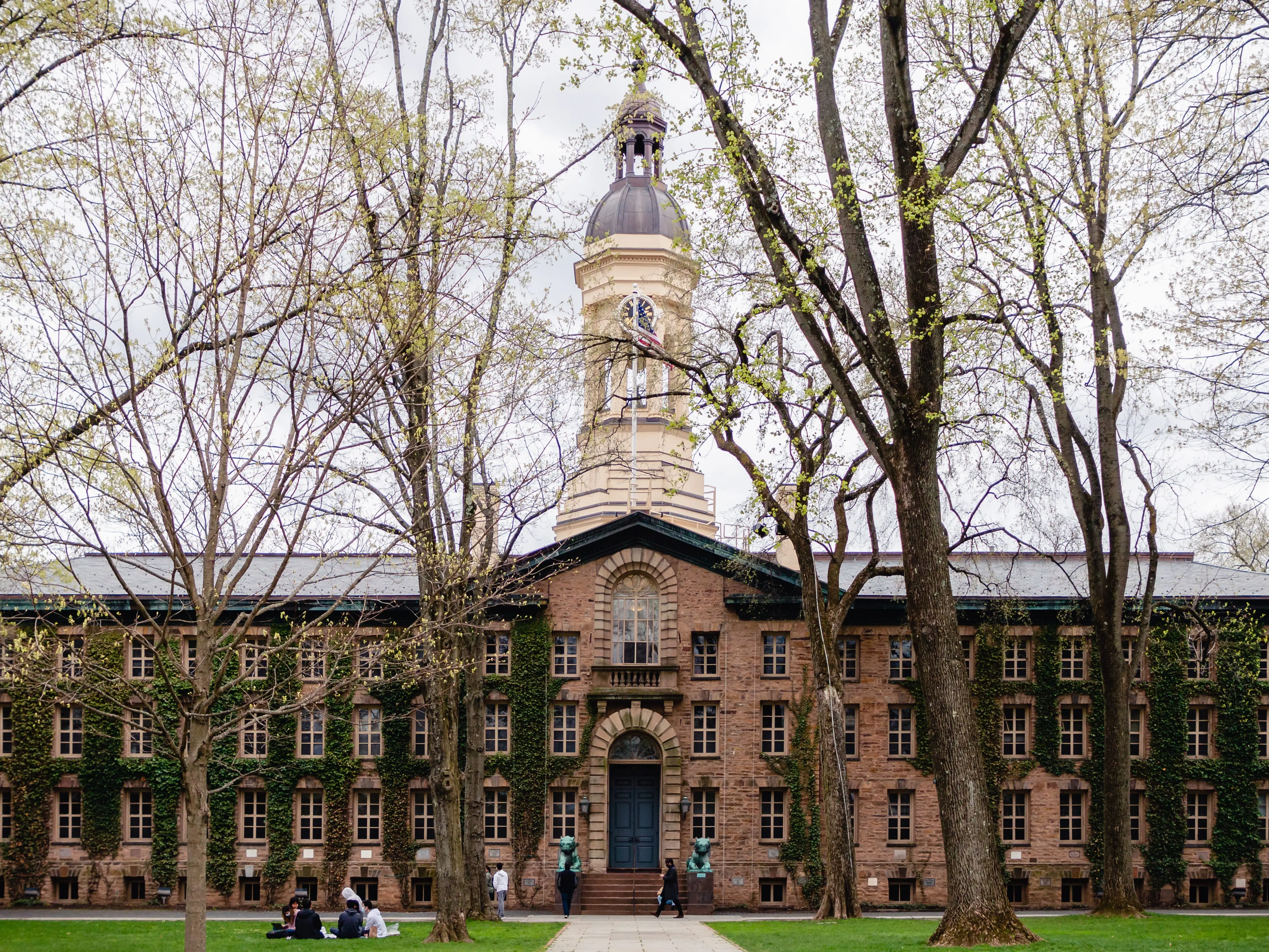 Nassau Hall is the oldest building at Princeton University. While today it contains the school's administrative offices, during the Revolutionary War it was held by both British and American forces, and was damaged during the battles.
