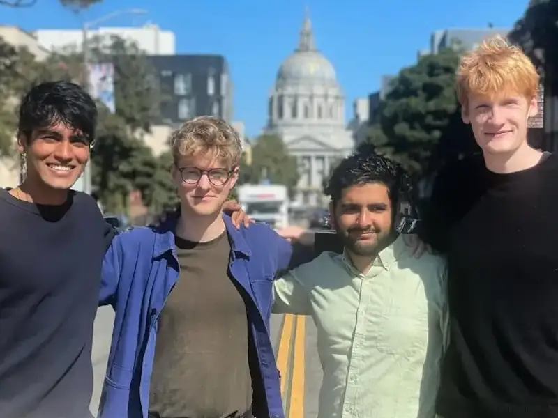 Anysphere cofounders, left to right: Aman Sanger, Arvid Lunnemark, Sualeh Asif, and Michael Truell.