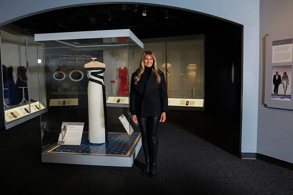 Melania Trump at the Smithsonian National Museum of American History.