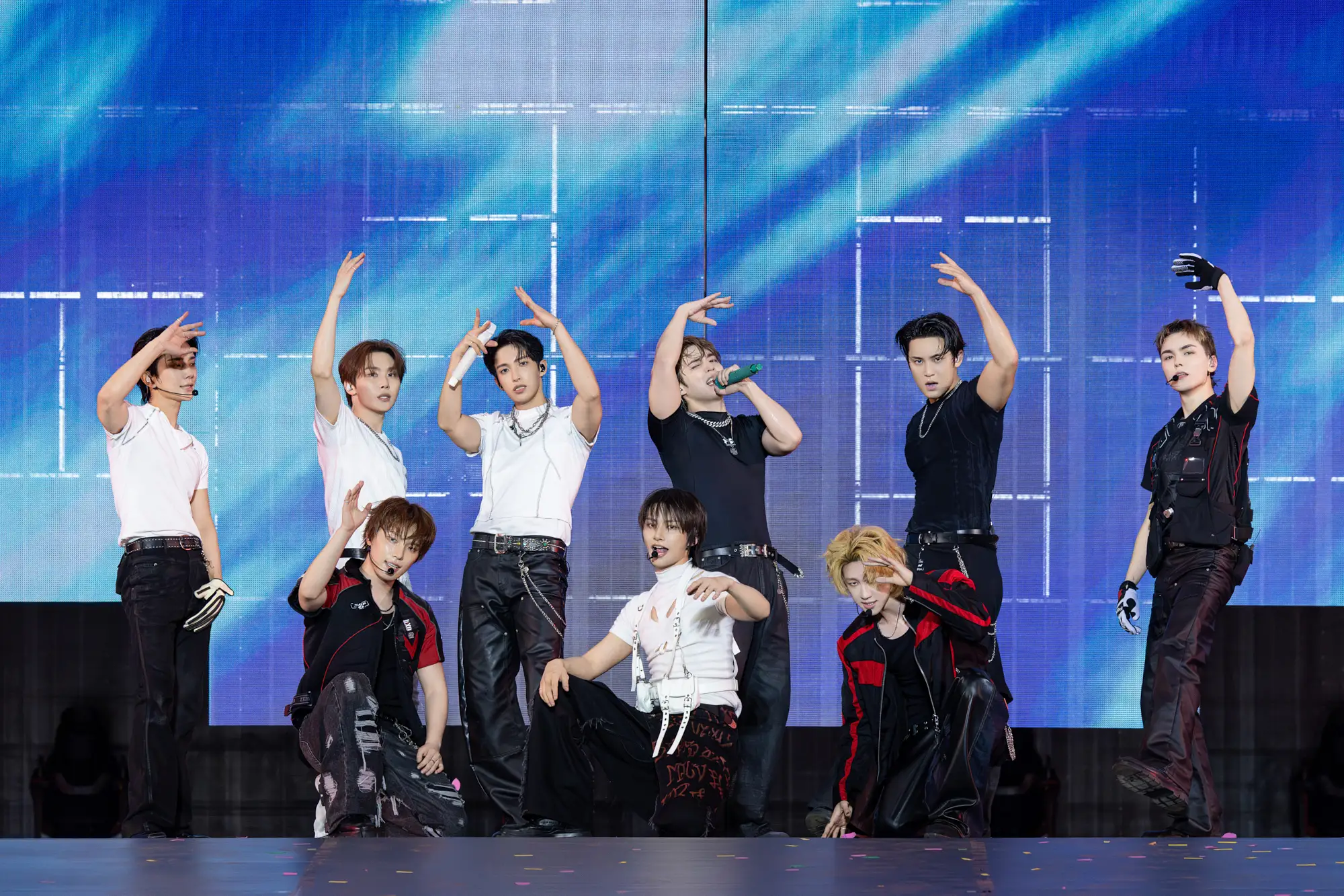 The group Seventeen in concert in Singapore