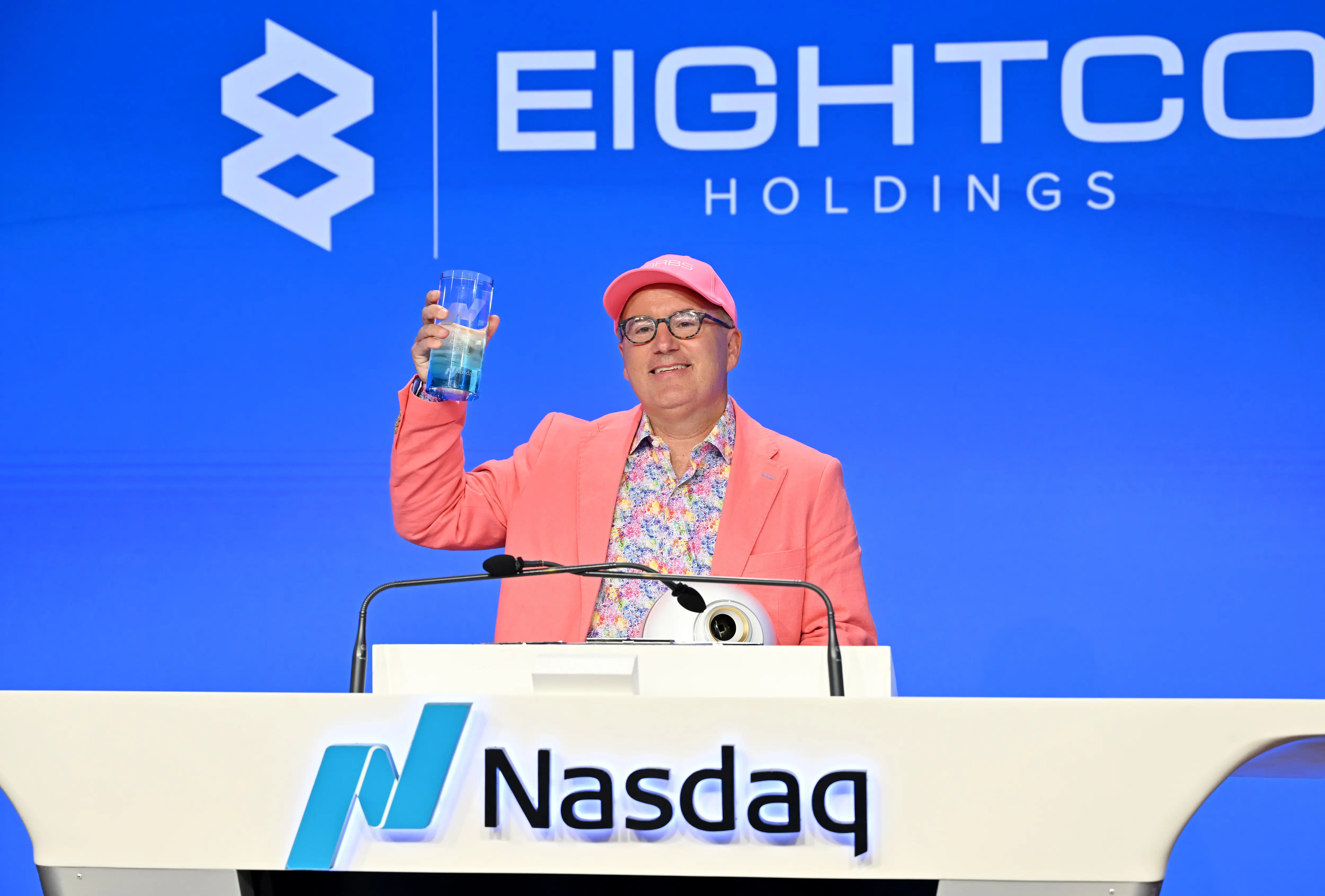 Dan Ives rings the opening bells at the Nasdaq exchange.