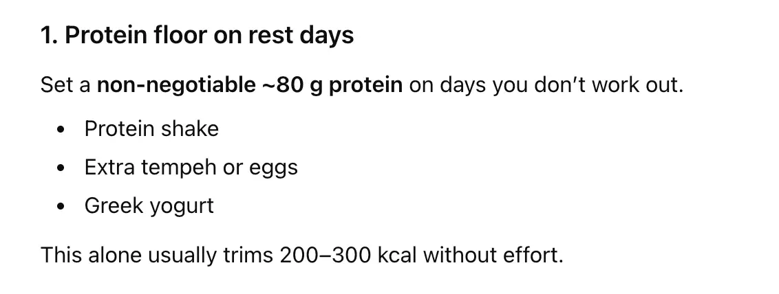 Protein advice from ChatGPT