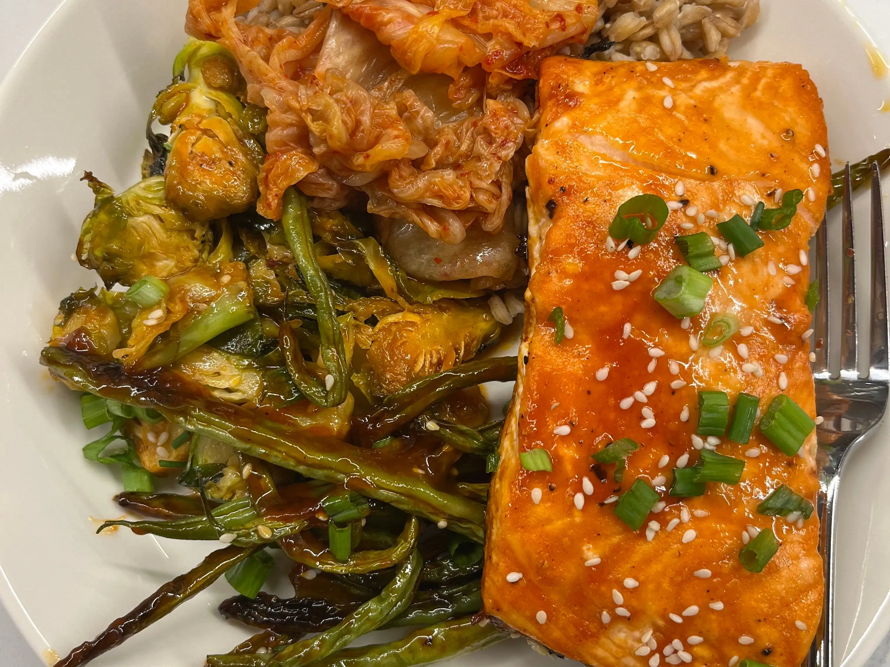 Salmon with veggies