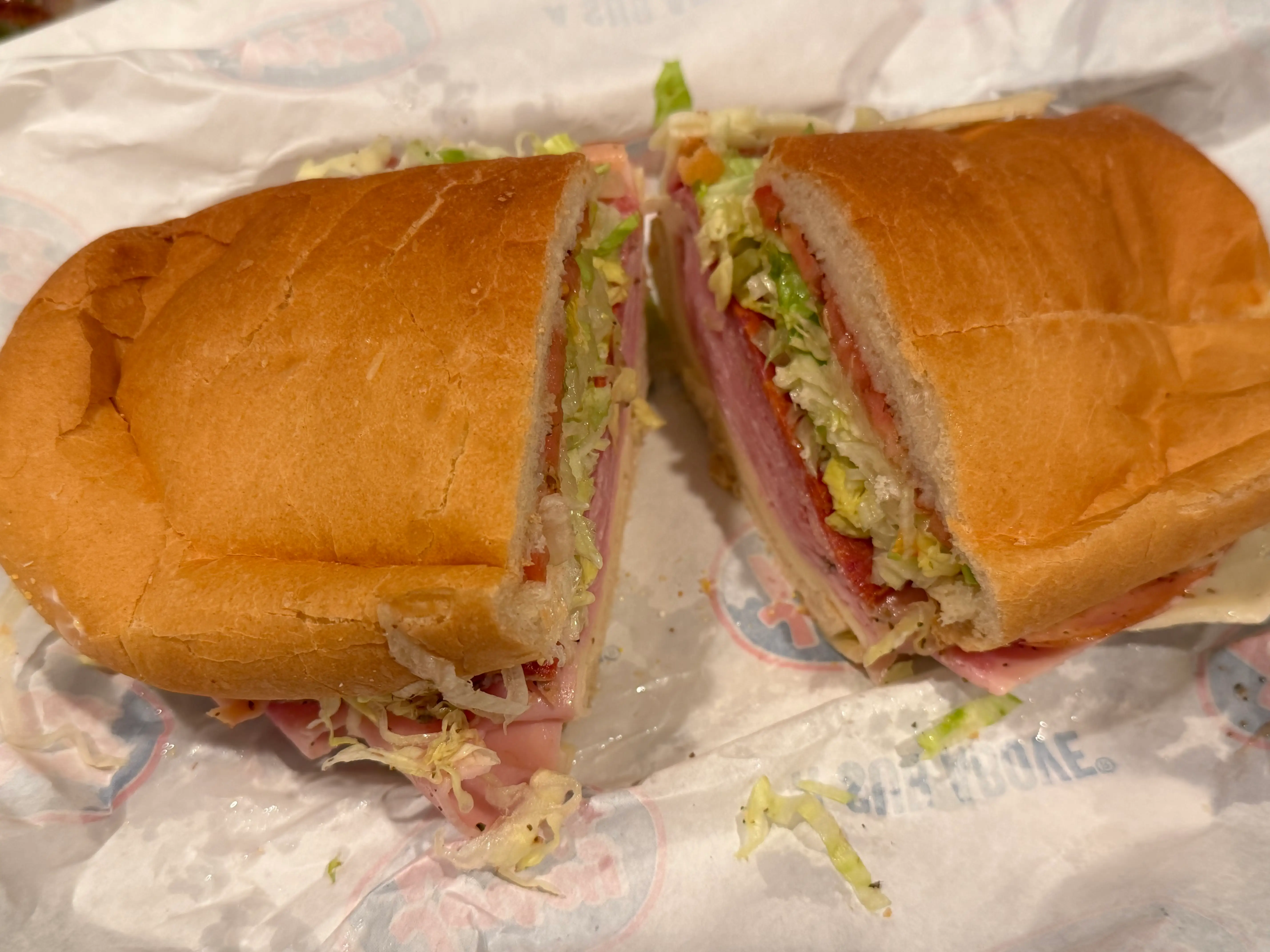 Jersey Mike's  Italian sandwich