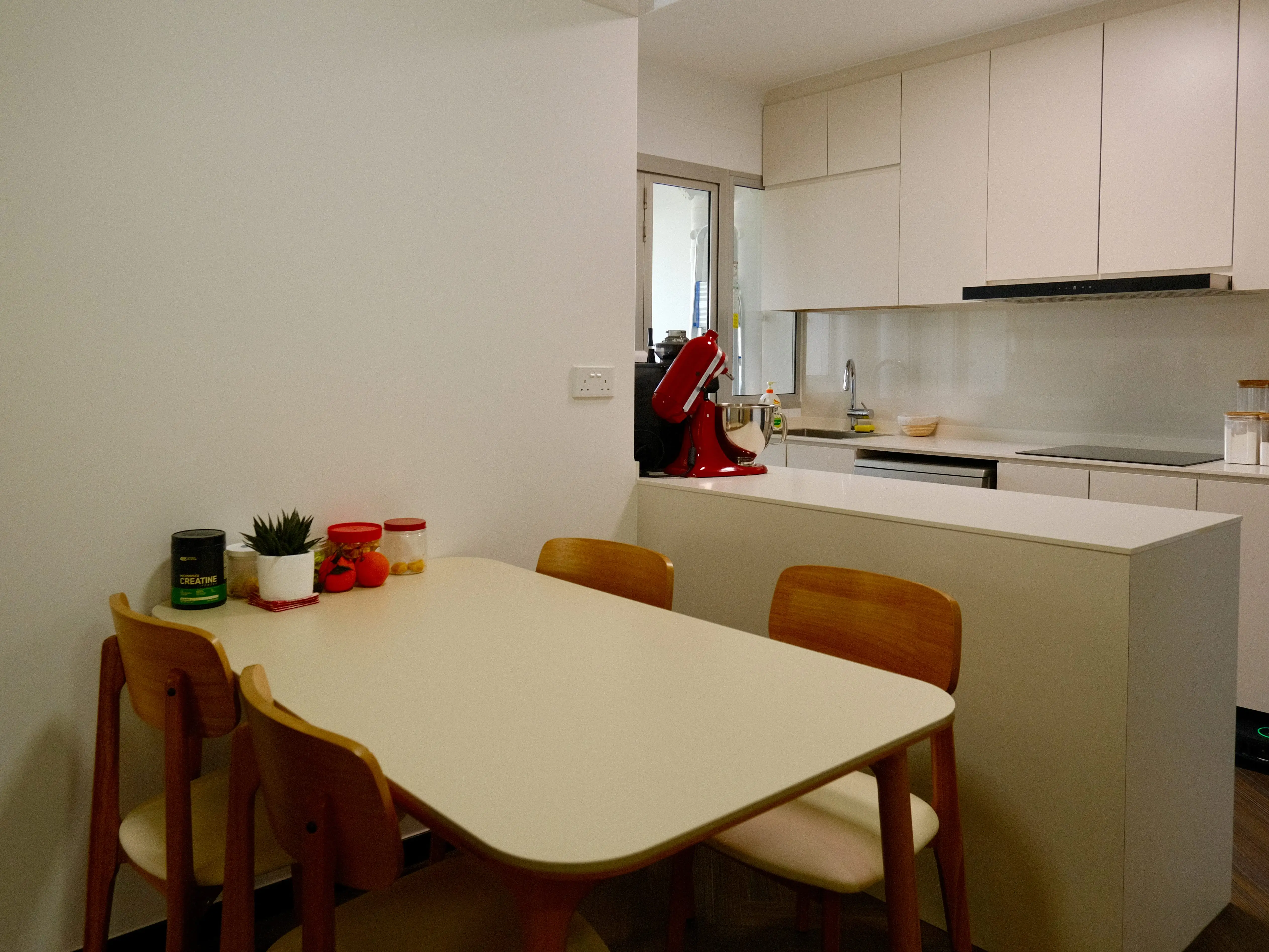 The dining area in a Singapore HDB.