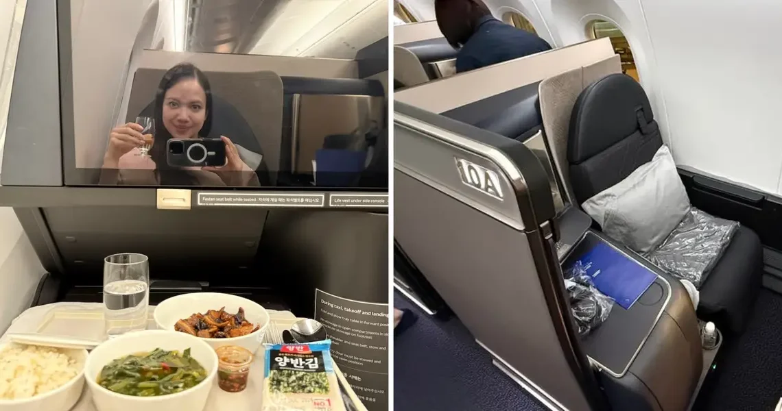 I spent 11 hours in Korean Air’s business-class suites. My seat felt more private than I expected and had cool perks.