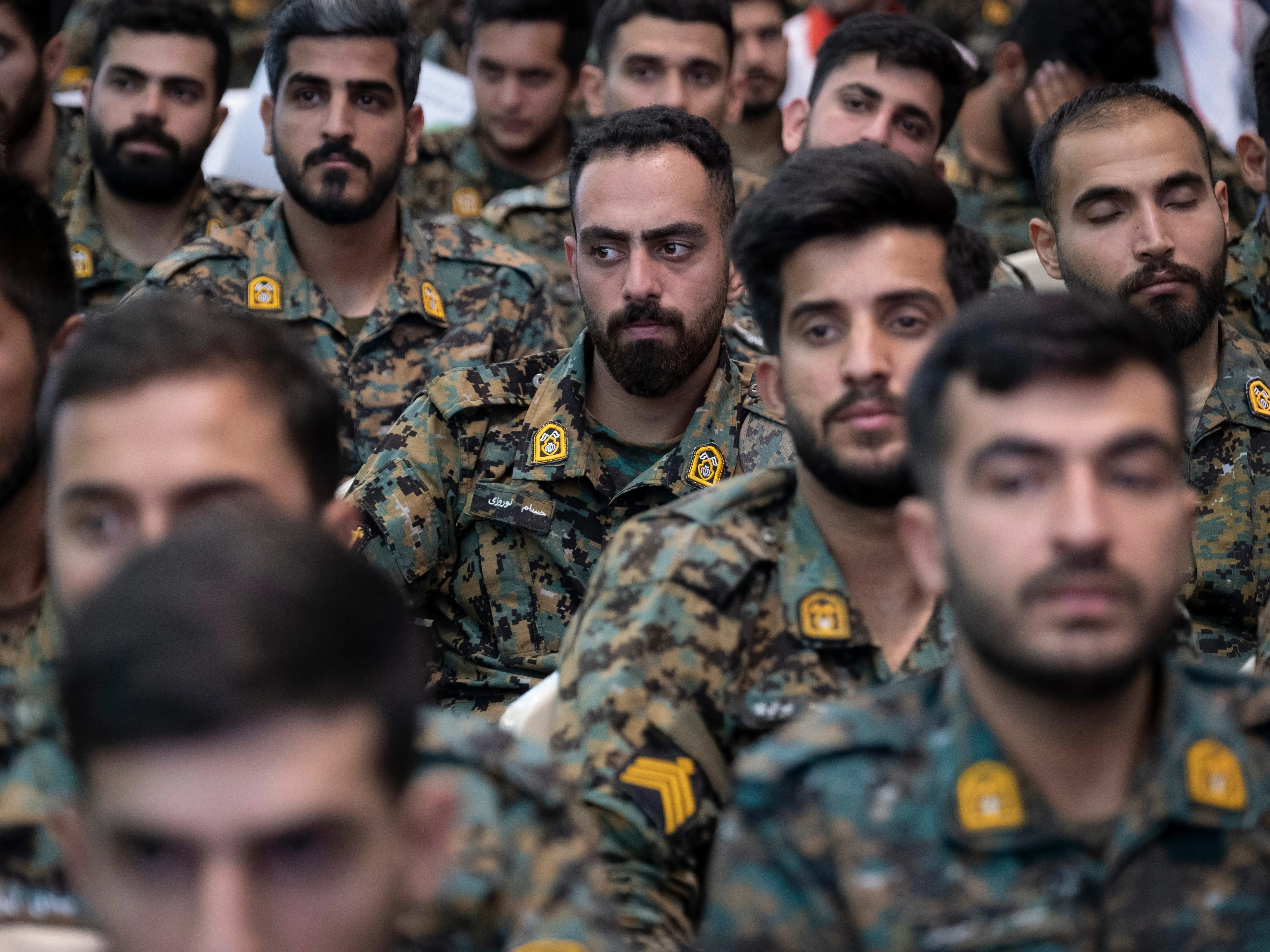 Members of the Iranian police special force.