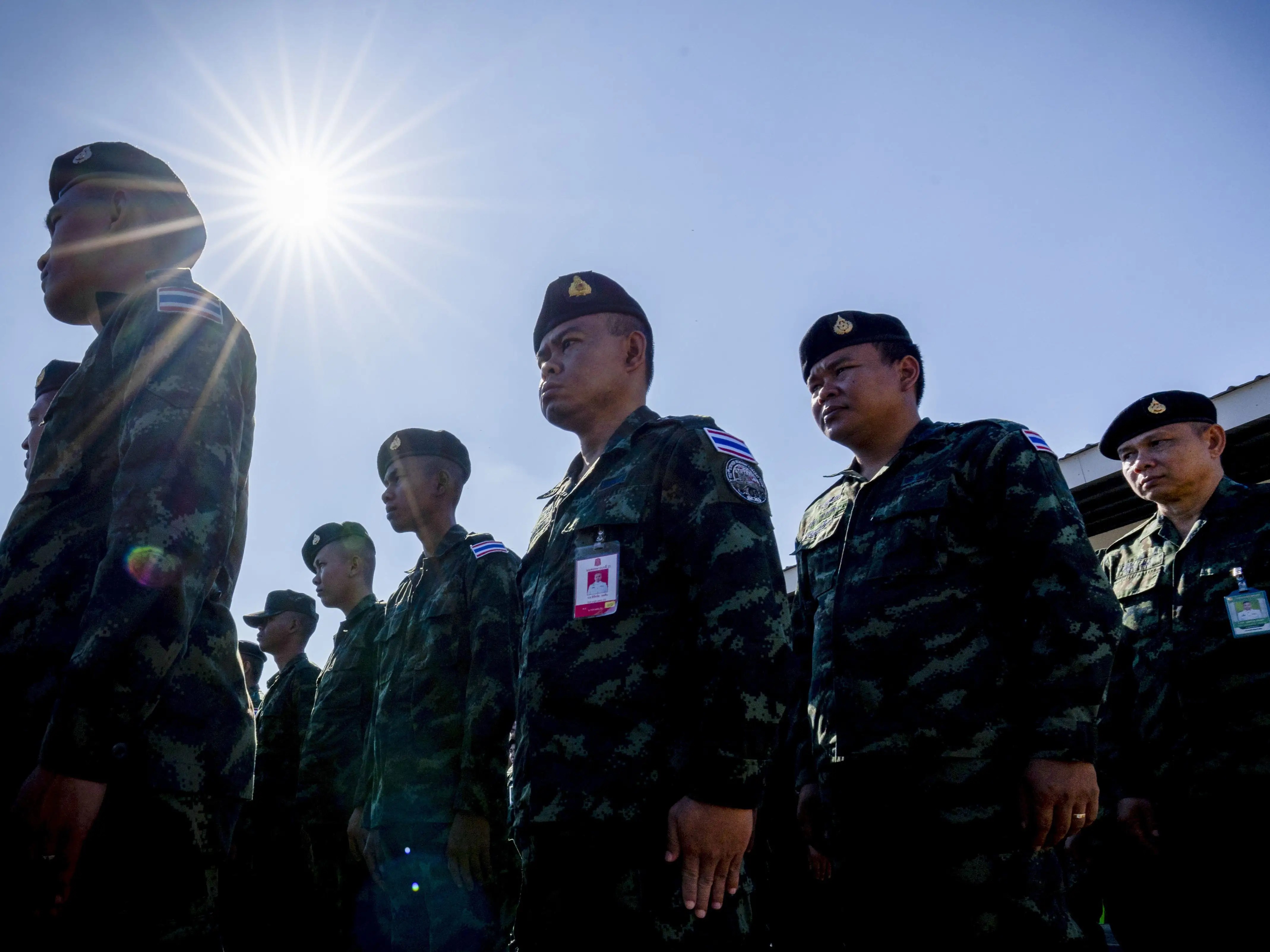 Members of the Royal Thai Armed Forces.